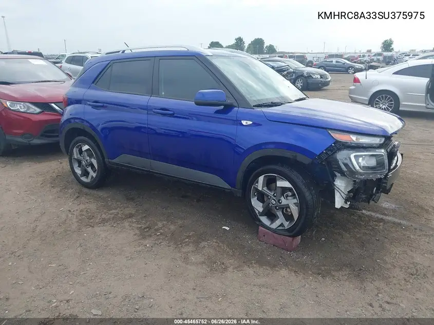 2025 Hyundai Venue Sel VIN: KMHRC8A33SU375975 Lot: 45465752