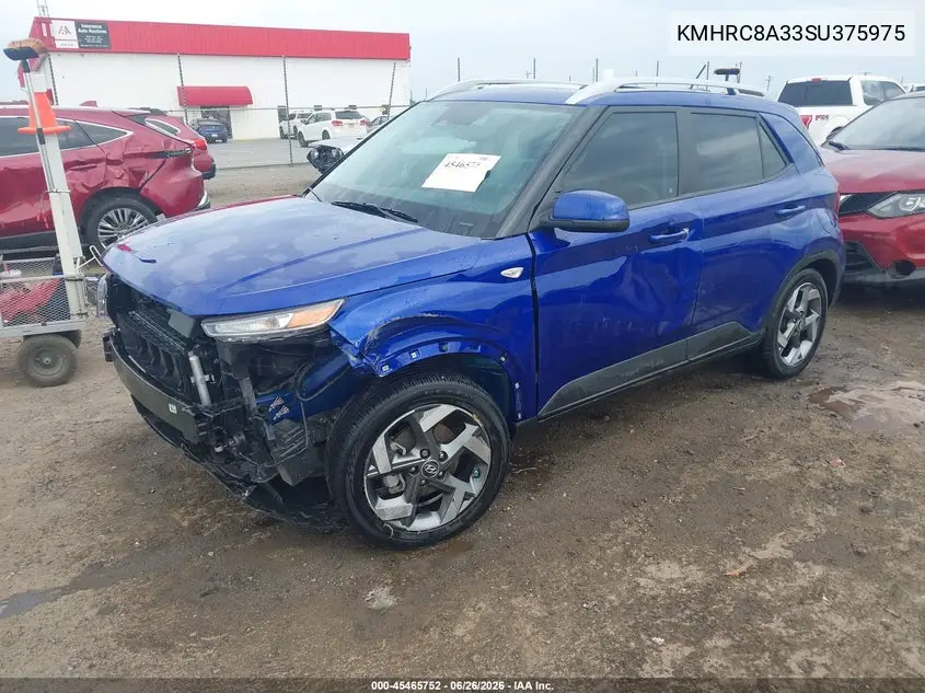 2025 Hyundai Venue Sel VIN: KMHRC8A33SU375975 Lot: 45465752