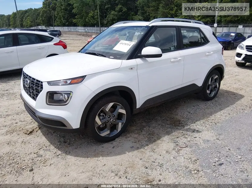 2025 Hyundai Venue Sel VIN: KMHRC8A35SU378957 Lot: 45470314