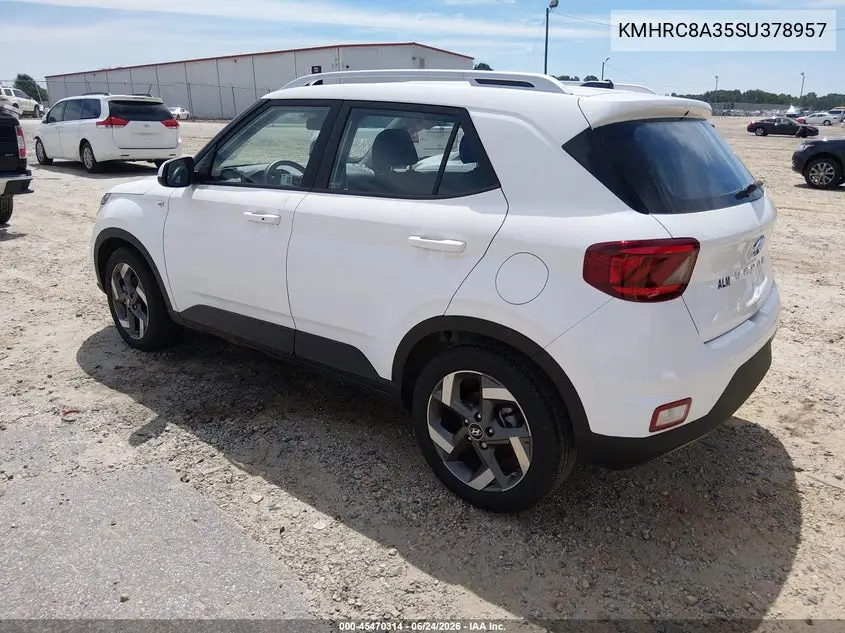 2025 Hyundai Venue Sel VIN: KMHRC8A35SU378957 Lot: 45470314