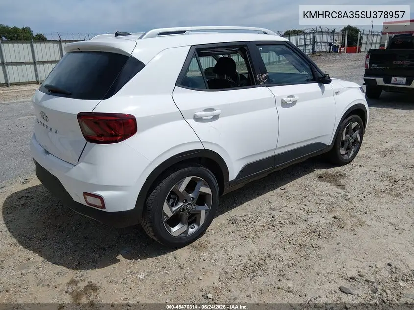 2025 Hyundai Venue Sel VIN: KMHRC8A35SU378957 Lot: 45470314