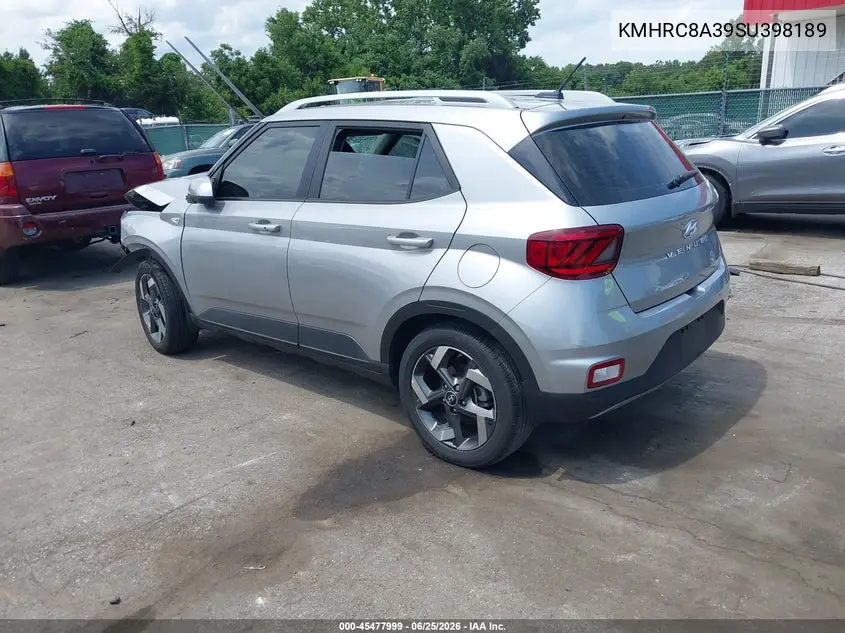 2025 Hyundai Venue Sel VIN: KMHRC8A39SU398189 Lot: 45477999