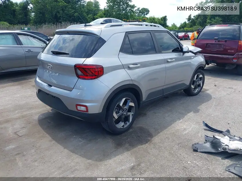 2025 Hyundai Venue Sel VIN: KMHRC8A39SU398189 Lot: 45477999