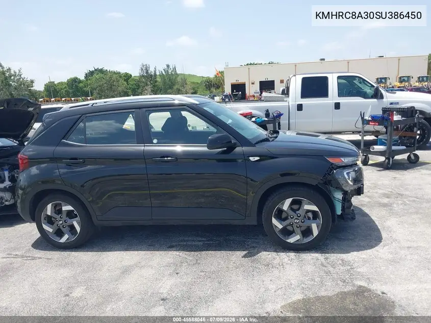 2025 Hyundai Venue Sel VIN: KMHRC8A30SU386450 Lot: 45588046
