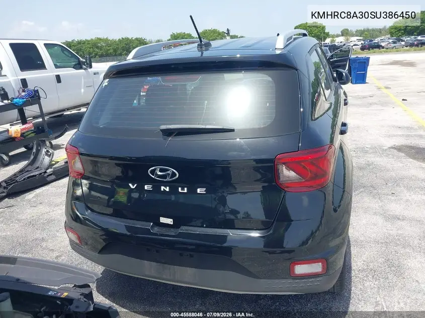 2025 Hyundai Venue Sel VIN: KMHRC8A30SU386450 Lot: 45588046