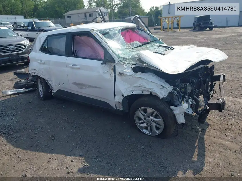 2025 Hyundai Venue Se VIN: KMHRB8A35SU414780 Lot: 45610263