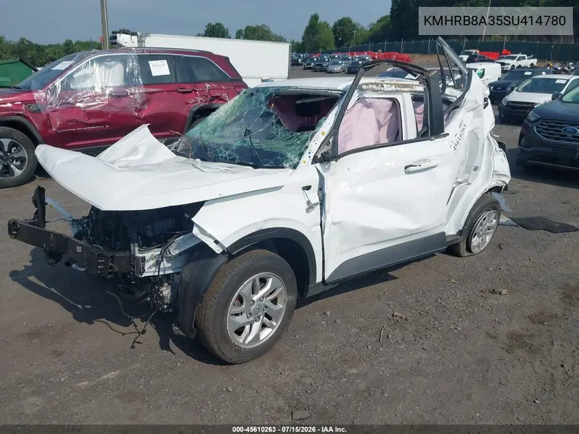 2025 Hyundai Venue Se VIN: KMHRB8A35SU414780 Lot: 45610263
