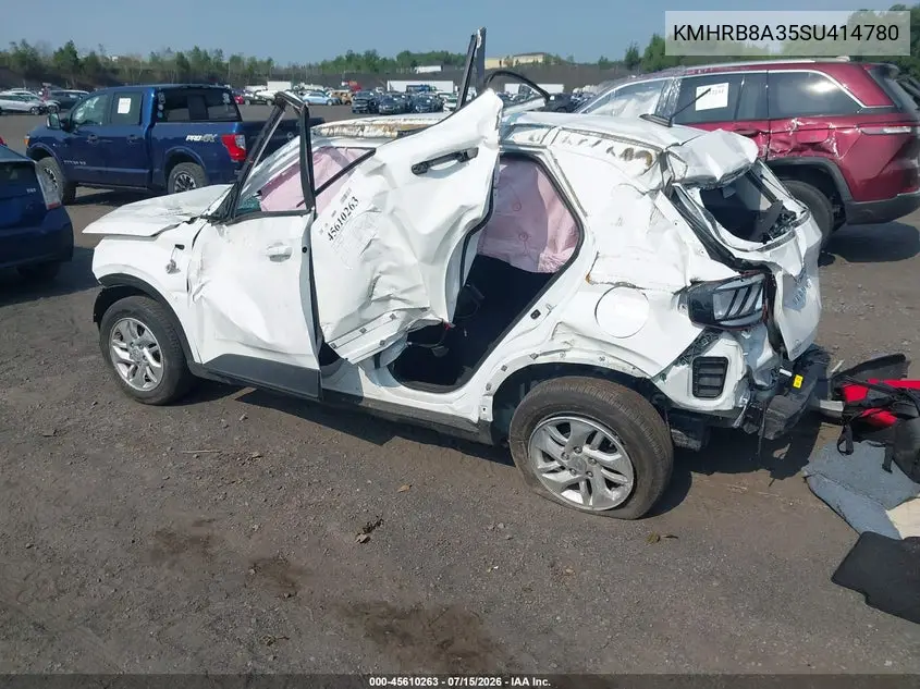 2025 Hyundai Venue Se VIN: KMHRB8A35SU414780 Lot: 45610263