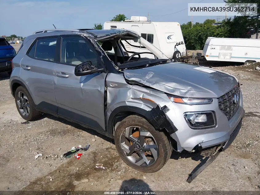 2025 Hyundai Venue Sel VIN: KMHRC8A39SU362714 Lot: 45615165