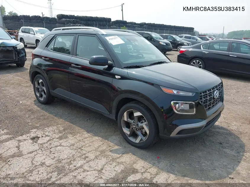 2025 Hyundai Venue Sel VIN: KMHRC8A35SU383415 Lot: 45652577