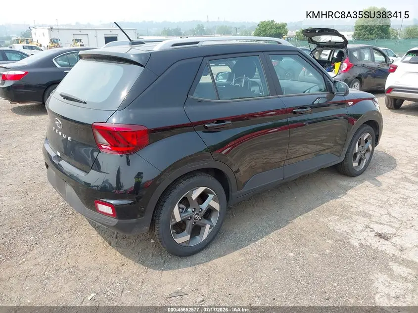 2025 Hyundai Venue Sel VIN: KMHRC8A35SU383415 Lot: 45652577