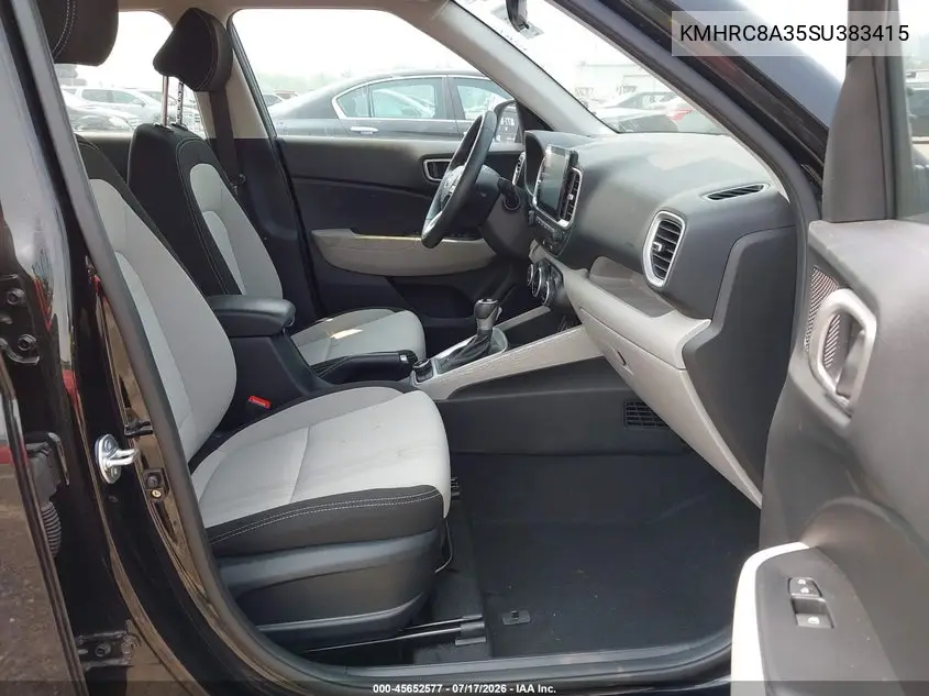 2025 Hyundai Venue Sel VIN: KMHRC8A35SU383415 Lot: 45652577