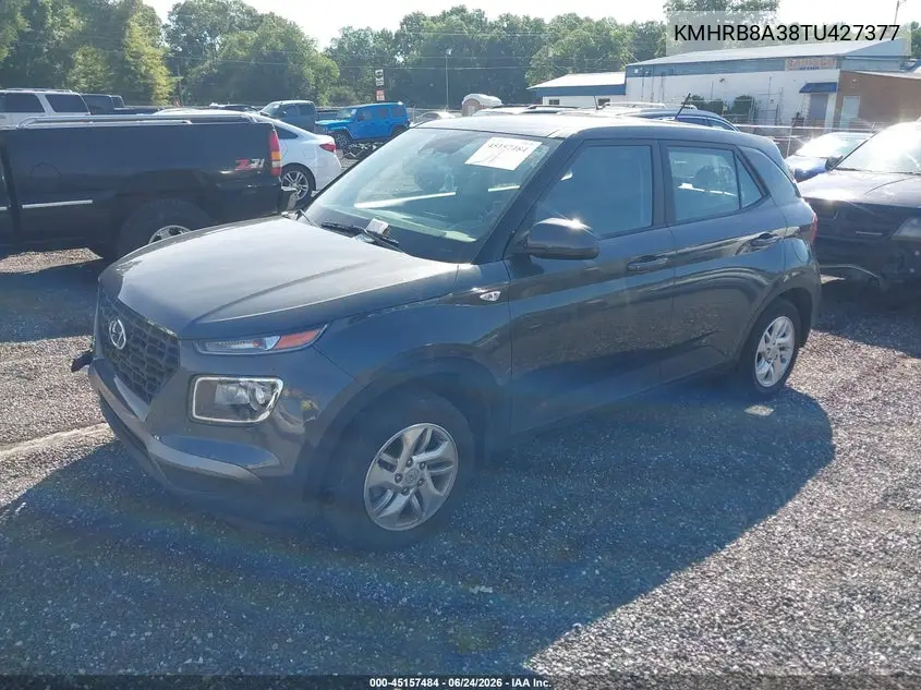 2026 Hyundai Venue Se VIN: KMHRB8A38TU427377 Lot: 45157484