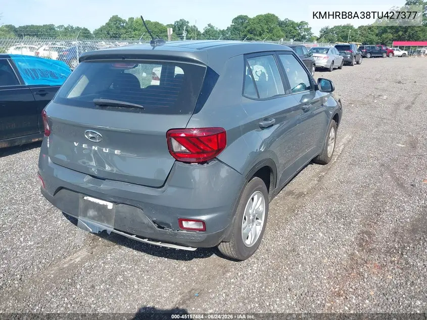 2026 Hyundai Venue Se VIN: KMHRB8A38TU427377 Lot: 45157484
