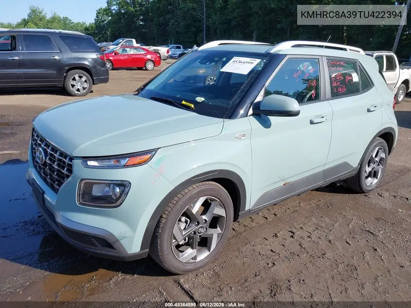 2026 Hyundai Venue Sel VIN: KMHRC8A39TU422394 Lot: 45364599
