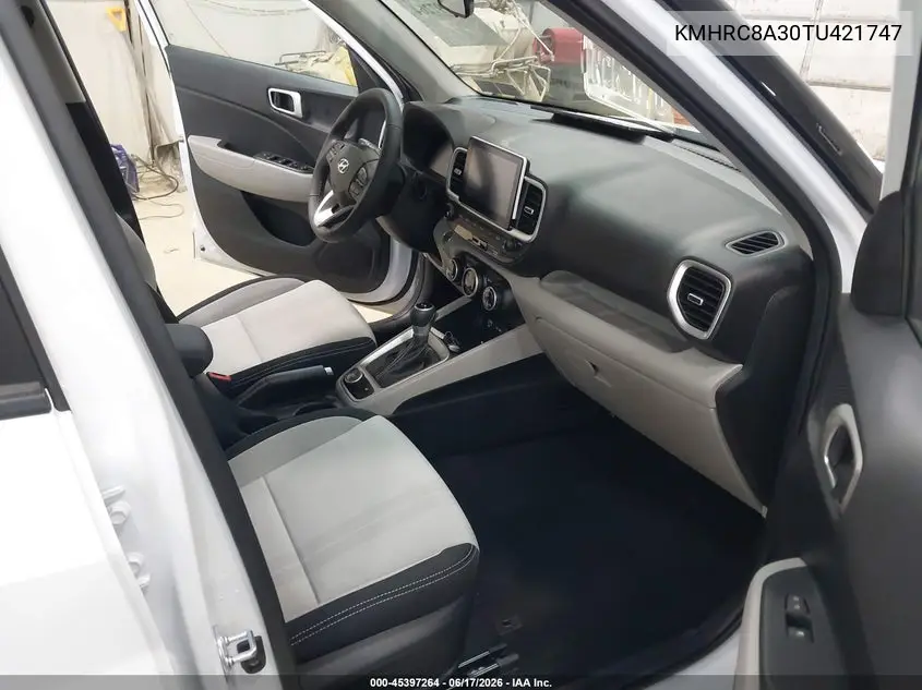 2026 Hyundai Venue Sel VIN: KMHRC8A30TU421747 Lot: 45397264
