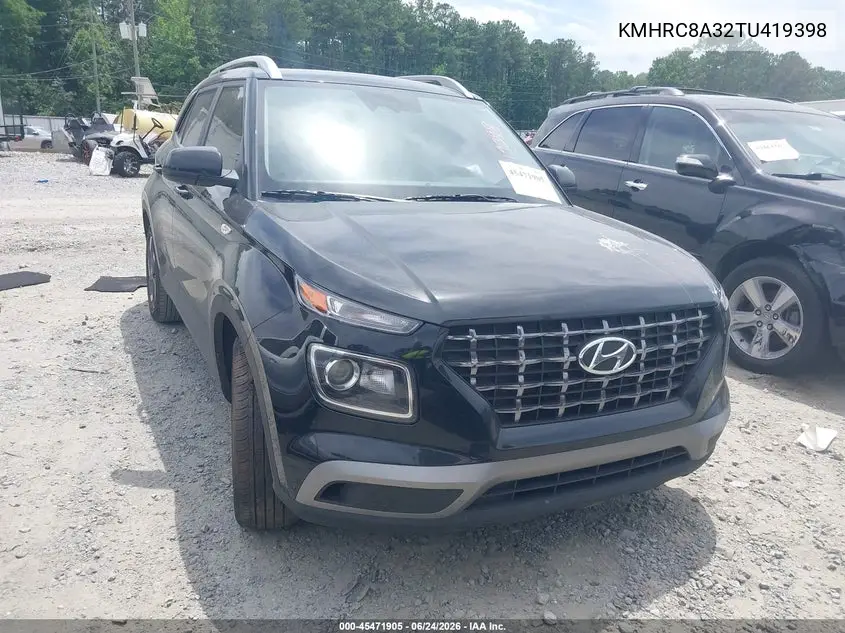 2026 Hyundai Venue Sel VIN: KMHRC8A32TU419398 Lot: 45471905