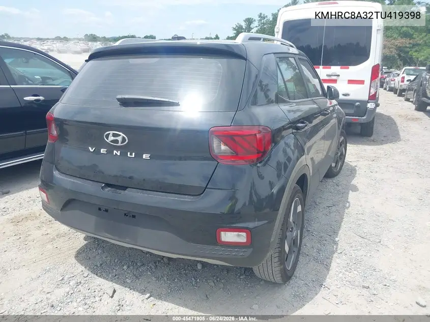 2026 Hyundai Venue Sel VIN: KMHRC8A32TU419398 Lot: 45471905