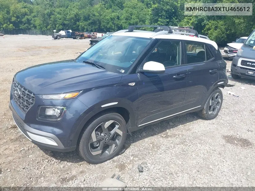 2026 Hyundai Venue Sel W/Two-Tone Roof VIN: KMHRC8A3XTU465612 Lot: 45599618