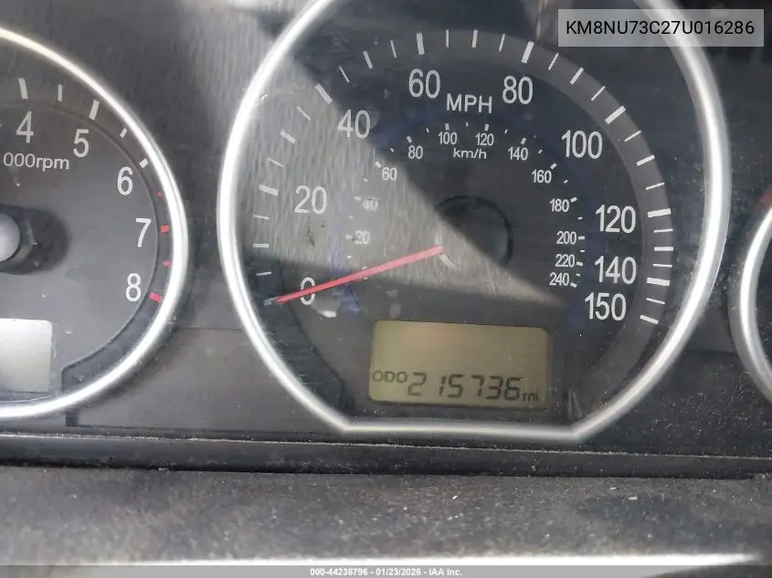 2007 Hyundai Veracruz Gls/Limited/Se VIN: KM8NU73C27U016286 Lot: 44238796