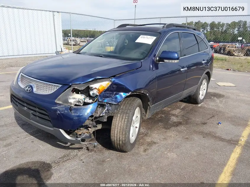 2007 Hyundai Veracruz Gls/Limited/Se VIN: KM8NU13C37U016679 Lot: 45075277