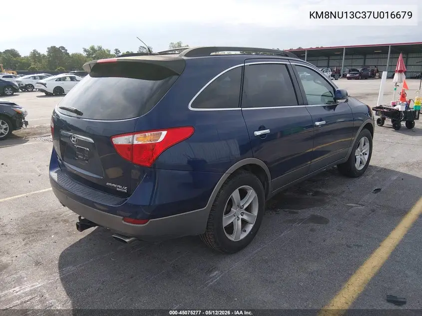 2007 Hyundai Veracruz Gls/Limited/Se VIN: KM8NU13C37U016679 Lot: 45075277