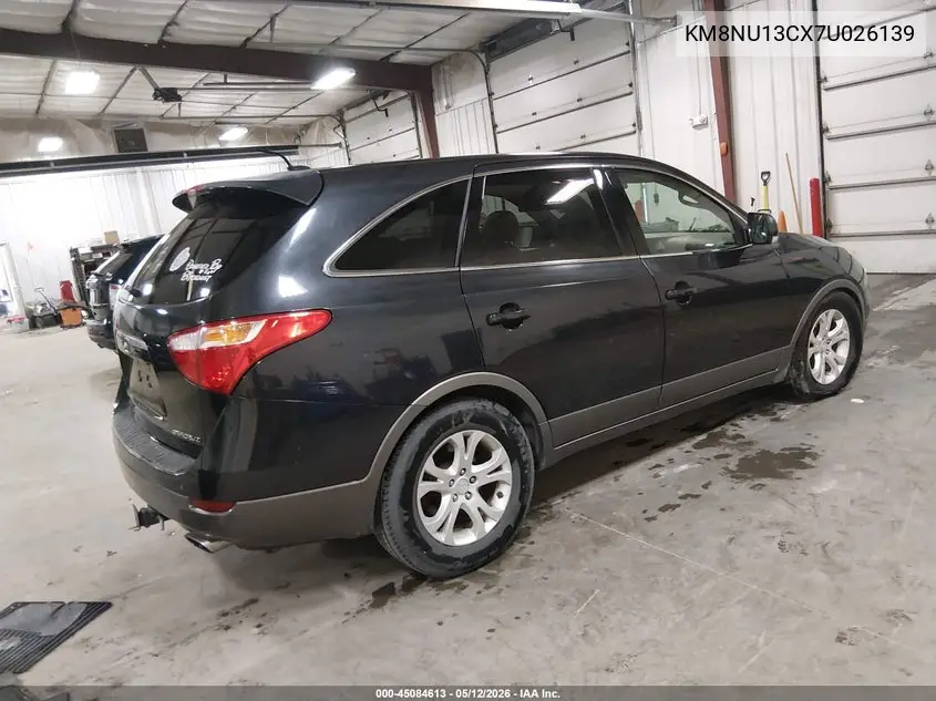 2007 Hyundai Veracruz VIN: KM8NU13CX7U026139 Lot: 45084613