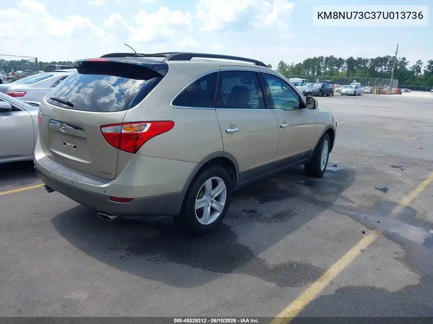 2007 Hyundai Veracruz VIN: KM8NU73C37U013736 Lot: 45328312
