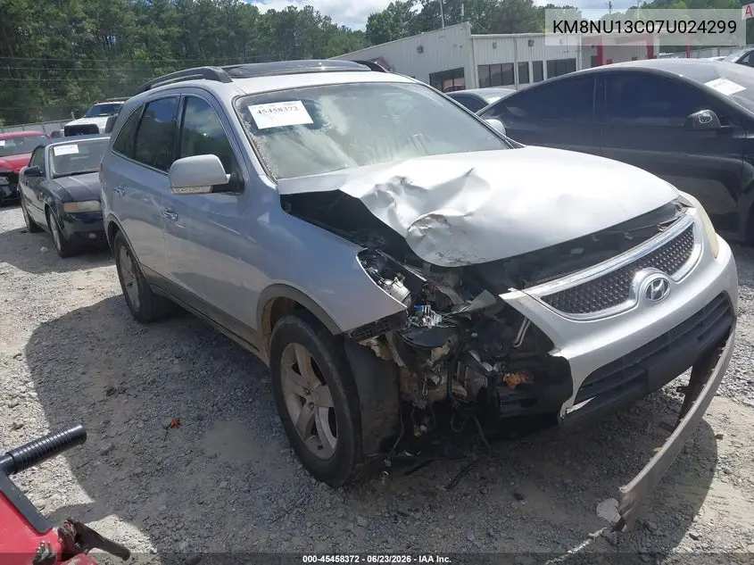 2007 Hyundai Veracruz Gls/Limited/Se VIN: KM8NU13C07U024299 Lot: 45458372