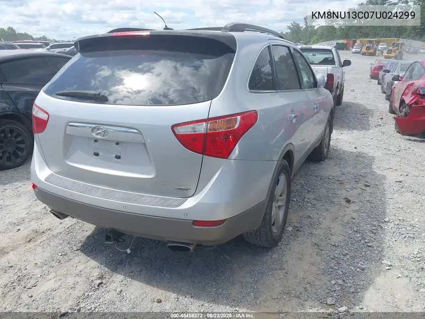 2007 Hyundai Veracruz Gls/Limited/Se VIN: KM8NU13C07U024299 Lot: 45458372