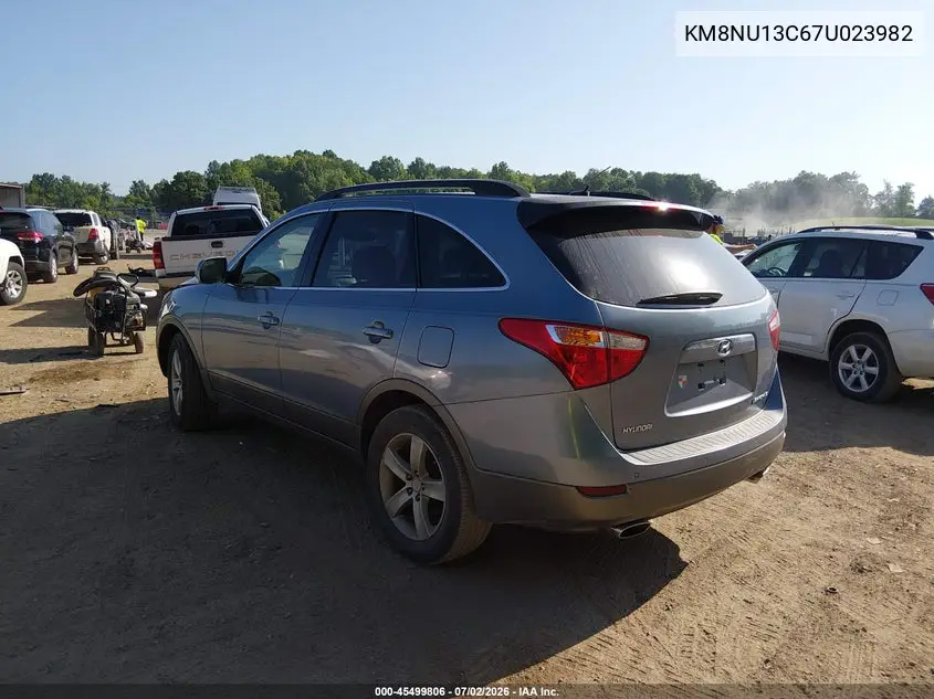 2007 Hyundai Veracruz Gls/Limited/Se VIN: KM8NU13C67U023982 Lot: 45499806