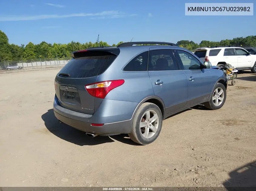 2007 Hyundai Veracruz Gls/Limited/Se VIN: KM8NU13C67U023982 Lot: 45499806