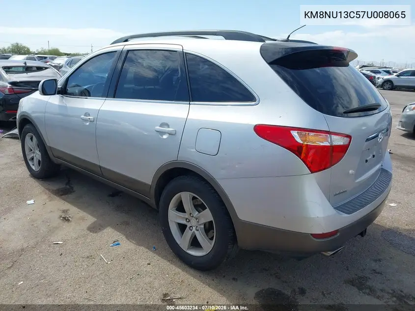 2007 Hyundai Veracruz Gls/Limited/Se VIN: KM8NU13C57U008065 Lot: 45603234