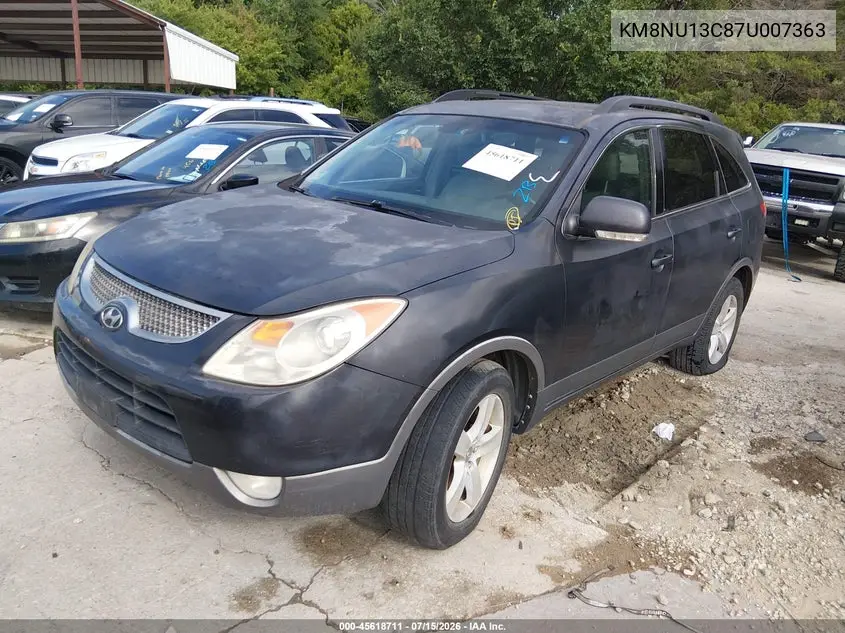 2007 Hyundai Veracruz Gls/Limited/Se VIN: KM8NU13C87U007363 Lot: 45618711