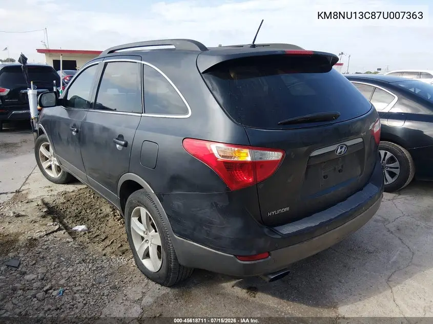2007 Hyundai Veracruz Gls/Limited/Se VIN: KM8NU13C87U007363 Lot: 45618711