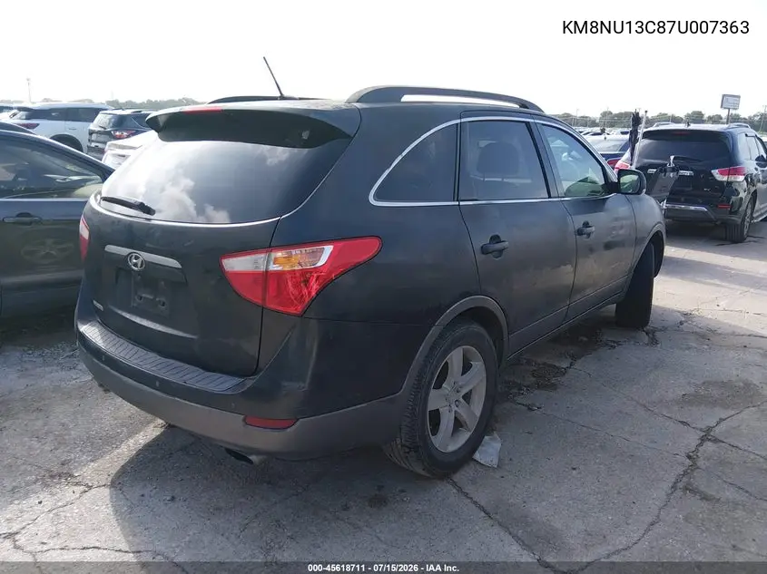 2007 Hyundai Veracruz Gls/Limited/Se VIN: KM8NU13C87U007363 Lot: 45618711