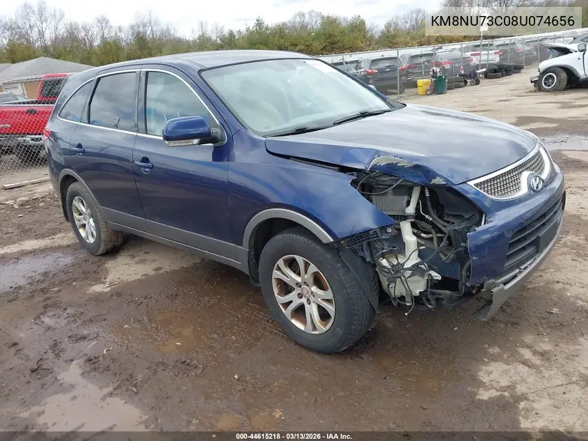 2008 Hyundai Veracruz Gls/Limited/Se VIN: KM8NU73C08U074656 Lot: 44615218