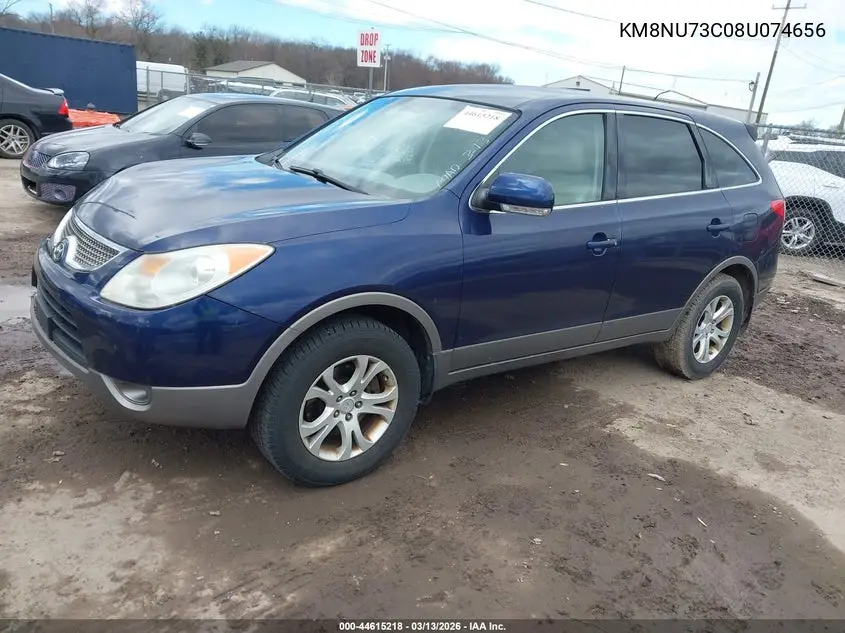 2008 Hyundai Veracruz Gls/Limited/Se VIN: KM8NU73C08U074656 Lot: 44615218