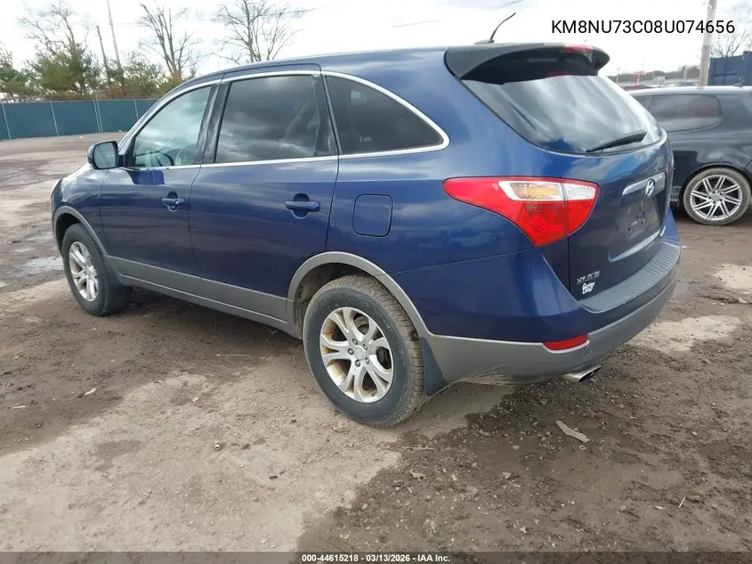 2008 Hyundai Veracruz Gls/Limited/Se VIN: KM8NU73C08U074656 Lot: 44615218