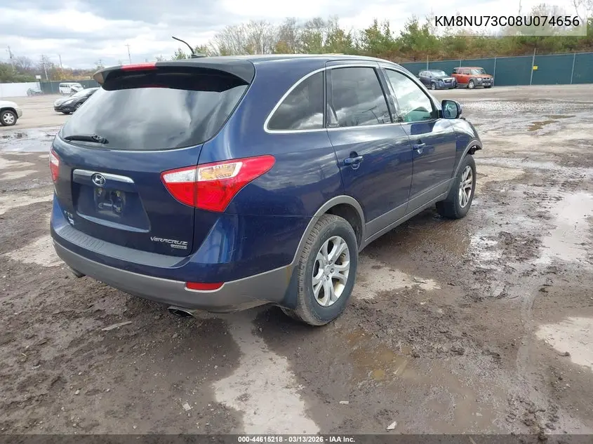2008 Hyundai Veracruz Gls/Limited/Se VIN: KM8NU73C08U074656 Lot: 44615218