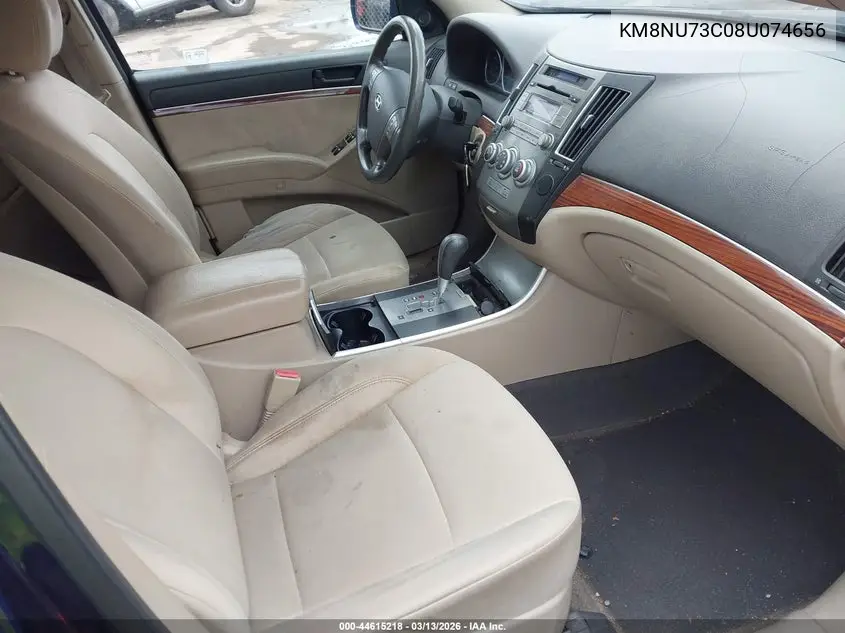 2008 Hyundai Veracruz Gls/Limited/Se VIN: KM8NU73C08U074656 Lot: 44615218