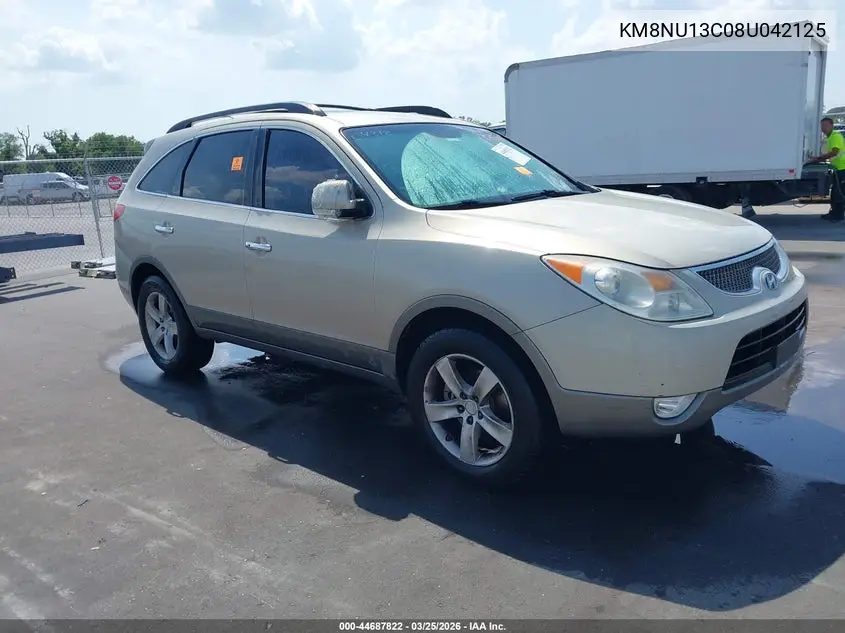 2008 Hyundai Veracruz Gls/Limited/Se VIN: KM8NU13C08U042125 Lot: 44687822