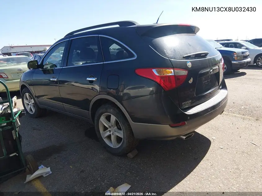 2008 Hyundai Veracruz Gls/Limited/Se VIN: KM8NU13CX8U032430 Lot: 44894872