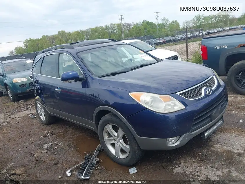 2008 Hyundai Veracruz VIN: KM8NU73C98U037637 Lot: 45035276