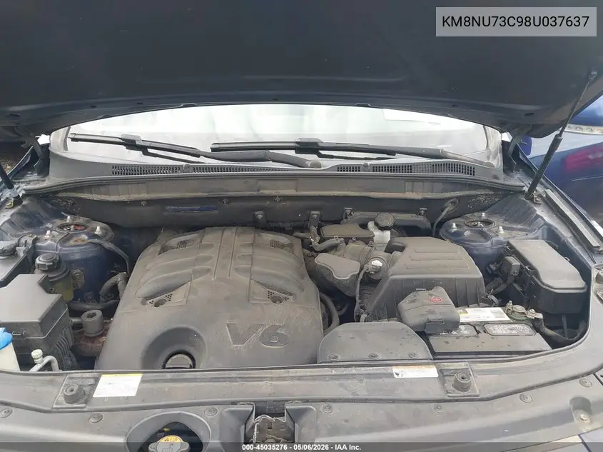 2008 Hyundai Veracruz VIN: KM8NU73C98U037637 Lot: 45035276