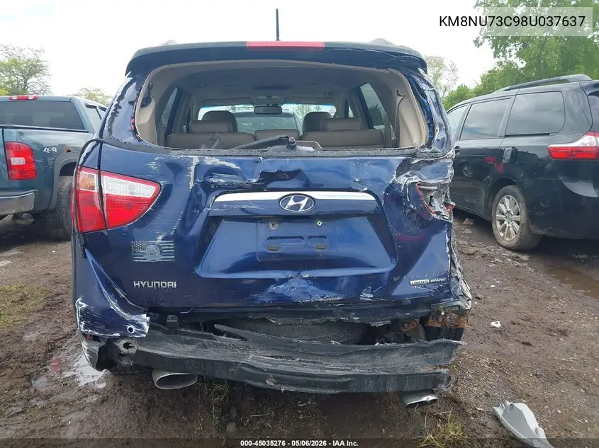 2008 Hyundai Veracruz VIN: KM8NU73C98U037637 Lot: 45035276