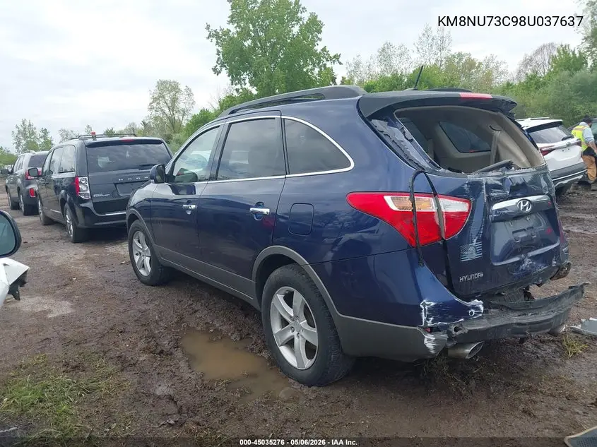 2008 Hyundai Veracruz VIN: KM8NU73C98U037637 Lot: 45035276