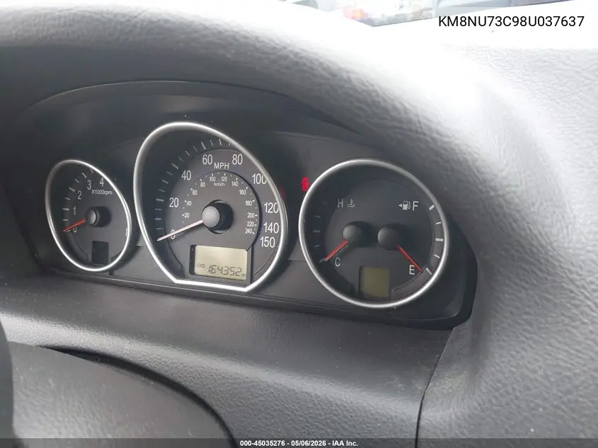 2008 Hyundai Veracruz VIN: KM8NU73C98U037637 Lot: 45035276