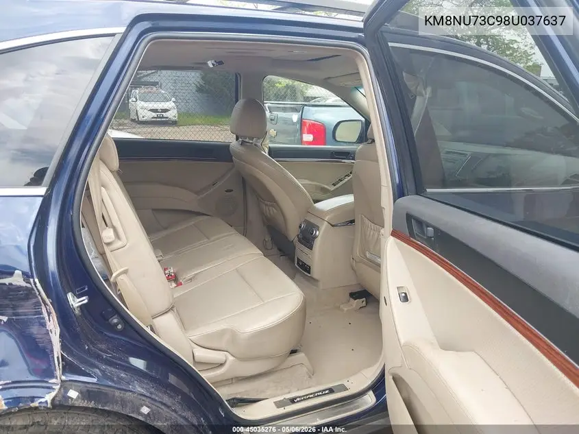 2008 Hyundai Veracruz VIN: KM8NU73C98U037637 Lot: 45035276