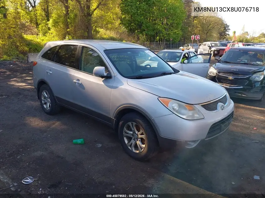 2008 Hyundai Veracruz Gls/Limited/Se VIN: KM8NU13CX8U076718 Lot: 45079582